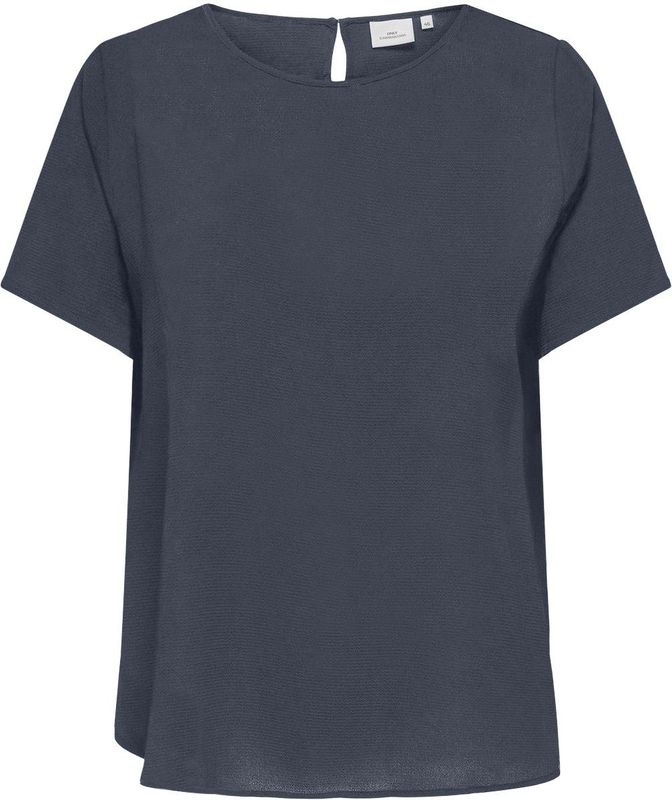 ONLY CARMAKOMA - Blouse - Regular Fit - Korte Mouwen - Boothals