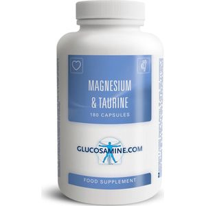 Glucosamine.com - Magnesium & Taurine - zeer voordelige grootverpakking - 180 caps