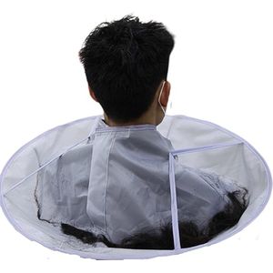 Kappersschort - Haarverlengingscape - Haarknipcape - Kapperscape - Nylon paraplucape - Kapperscape - Verstelbare maat - Haarverlengingscape - Geschikt voor volwassen kapsalons, thuisstylisten - Grijs
