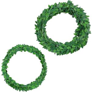 Groene slinger kunstwijnstokken - HTML content met rotan kunstbladeren-Kunstklimop bladslinger .