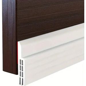 Bovista Tochtstrip - Tochthond - Windstopper - Deurborstel - Tochtband - Tochtstopper - Tochtkussen - Kussen Voor Deur - Draft Stopper - Wit