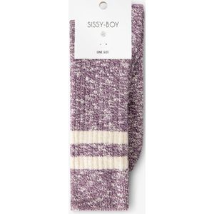 Sissy-Boy - Paarse sokken met strepen