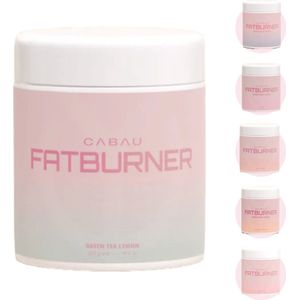 Cabau - Fatburner / Vetverbrander - Green Tea Lemon - Stimuleert vetverbranding - Minder snoepen - Meer energie - 300 gram