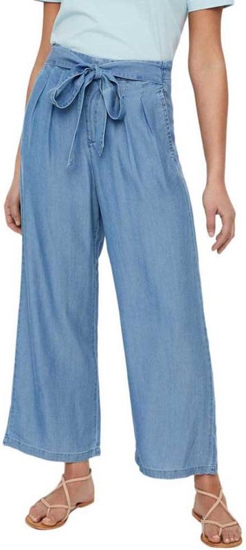 Vero Moda Mia Loose Summer Ankel Hoge Taille Broek Blauw XS / 32 Vrouw