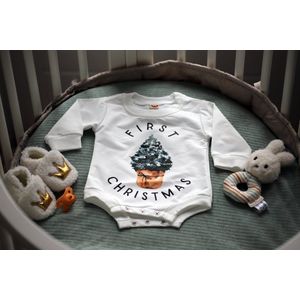 First Christmas romper - Baby - newborn - Eerste Kerst - MT 60