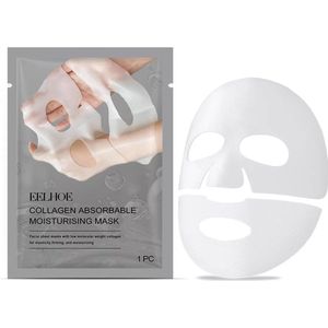 2x Eelhoe Koreaanse Bio Collageen Gezichtsmaskers - Hydratatie & Anti-Rimpel - Collageen Masker Overnight - Korean Skincare - Nachtbehandeling - Glas Skin Effect - Hypoallergeen, Parfumvrij & Dermatologisch Getest