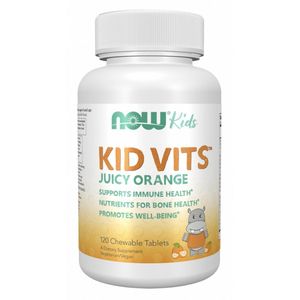 Kid Vits™ Juicy, Orange Chewable Tablets, Sappige, Sinaasappel, Kauwtabletten 120
