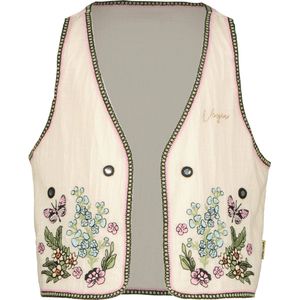 Vingino Meisjes Gilet Tamira Macroon white - Maat 176