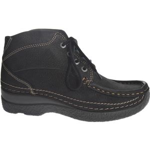 Wolky 0624290 000 Dames Veterschoenen - Zwart - 40