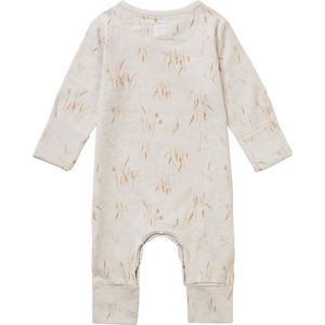 Noppies Unisex Playsuit Bryant long sleeve allover print Unisex Boxpak - Oatmeal - Maat 50