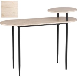 Mica Decorations Fedor Sidetable - 106 x 40 x 81 cm - MDF - Lichtbruin