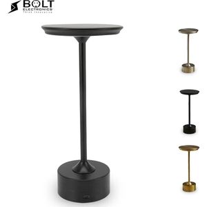Bolt Electronics® - Tafellamp oplaadbaar - Tafellampen - Dimbaar - Slaapkamer - Woonkamer - zwart