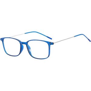 XYZ Eyewear Leesbril Blauw +1.00 - Dames - Heren - Leesbrillen - Trendy - Lees bril - Leesbril met sterkte - Voordeel - Met sterkte +1.00