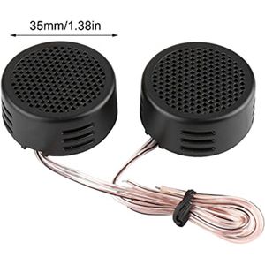 Autoluidsprekers + Luidspreker O, Zwart 12V 500W Mini O Tweeter 200mm 98 Db Luidspreker Auto 6,5 Inch met Tweeters Twitter voor Gorgeri Zwart