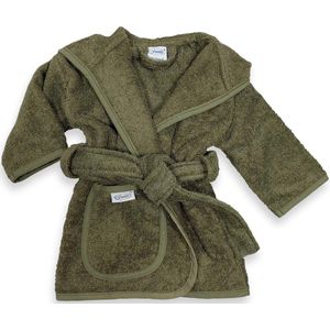 Funnies Badjas Junior Katoen Donkergroen Maat 50/80