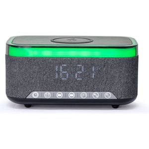 Gembird Digital Alarm Clock-draadloos opladen van telefoon - wekker -wekkerradio - bluetooth - klok