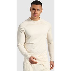 Smilodox Heren slim fit longsleeve Powerfit - regular fit lange mouw, ademend met functionele stof