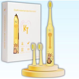 KT - Giraffe - Elektrische tandenborstel kind - Geel - Sonische elektrische kindertandenborstel
