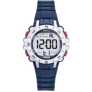 Tekday-Digitaal horloge-Blauwe Silicone band-waterdicht-sporten/zwemmen-34MM-Sportief