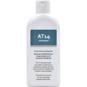 AT14® Shampoo | Hypoallergene shampoo | Eczeem | Contactallergie | Gevoelige huid | Droge en jeukende hoofdhuid | Shampoo zonder parfum