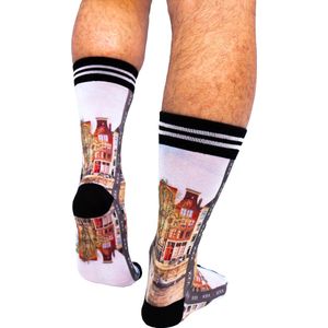 Sock My Feet - Grappige sokken heren - Maat 39-42 - Sock My Amsterdam - Amsterdam sokken - Funny Socks - Vrolijke sokken - Leuke sokken - Fashion statement - Gekke sokken - Grappige cadeaus - Socks First.