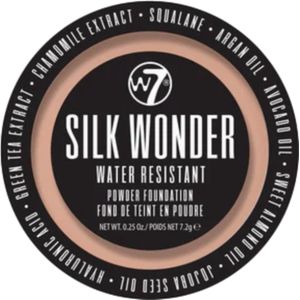 W7 Silk Wonder Water Resistant Powder Foundation - Warm Beige
