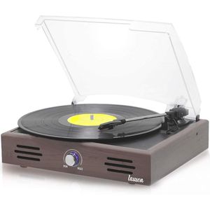 USB Vinyl Platenspeler met Speakers - 3 Speed Draaitafel voor MP3 Conversie