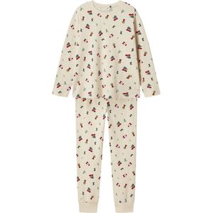 NAME IT NKNVISMAS LS NIGHTSET Unisex Pyjamaset - Maat 158