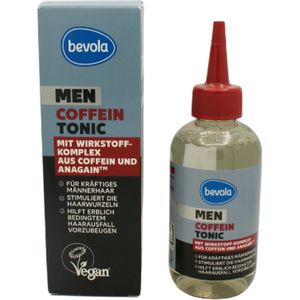 Bevola Men Coffein Tonic - 150 ml | Helpt bij erfelijke haaruitval - Met Coffeïne en AnaGain™ | Bevordert activiteit van haarwortels