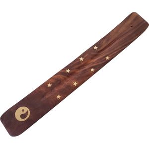 Wierookhouder houten plankje Yin Yang