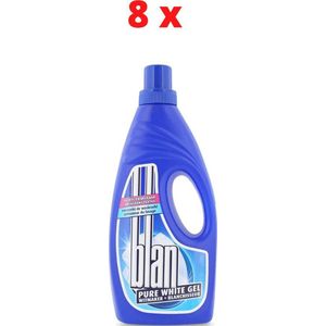 BLAN - pure white gel - witmaker - voor witte was - 8 x 1 L - Voordeelverpakking