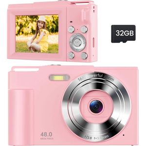 CRLYN® Fototoestel voor Kinderen - Digitale Camera - Compact - Roze