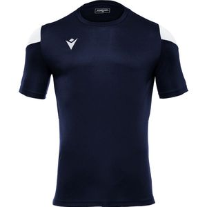 Macron - Polis Shirt - Marine - Korte Mouw - Heren