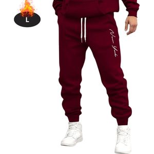 Livano Trainingsbroek Heren - Sportbroek - Trainingsbroek Lang - Trainingspak - Sportkleding - Rood - S