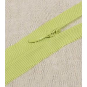 Blinde rits 40cm - limoen groen - naadverdekte rits - verstelbaar