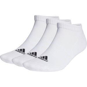 adidas Sportswear Gevoerde Korte Sokken 3 Paar - Unisex - Wit - 34-36