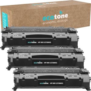 Ecopack (Replaces HP 80X CF280X toner) 3xBL - (BL 3x6900 Pages)