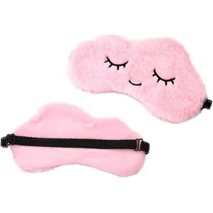 Lichtblokkerend oogmasker nachtmasker 100% huidvriendelijk zijde geurneutraal - verstelbare riem - roze - comfortabel slapen
