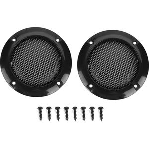 Speaker Cover 2 Inch – Beschermingsrooster voor Kleine & Auto Speakers – Decoratieve Cirkelhoes (Zwart)