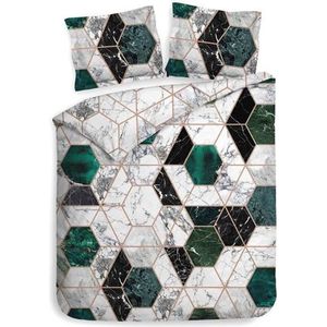 Heckett & Lane Randy Dekbedovertrek - Litsjumeaux - 240x200/220 cm - Urban Green