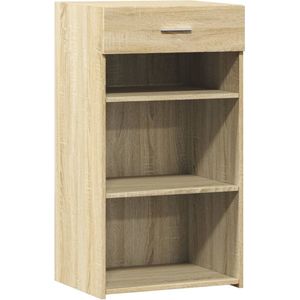 vidaXL - Dressoir - 50x42,5x93 - cm - bewerkt - hout - sonoma - eikenkleurig