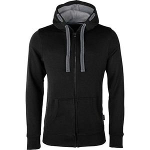 Men´s Hooded Jacket met ritssluiting Black - 6XL