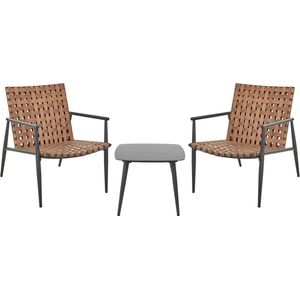 ZIRIA - Bistroset - Natuurlijk - PE rotan