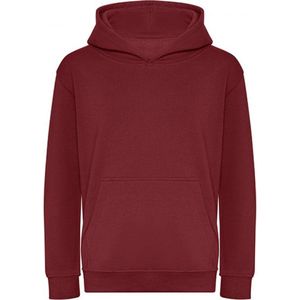 Kids Organic Hoodie Maat 3/4 (XS) (Burgundy)