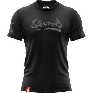 8 WEAPONS Muay Thai T-Shirt Unlimited Zwart Zwart - M