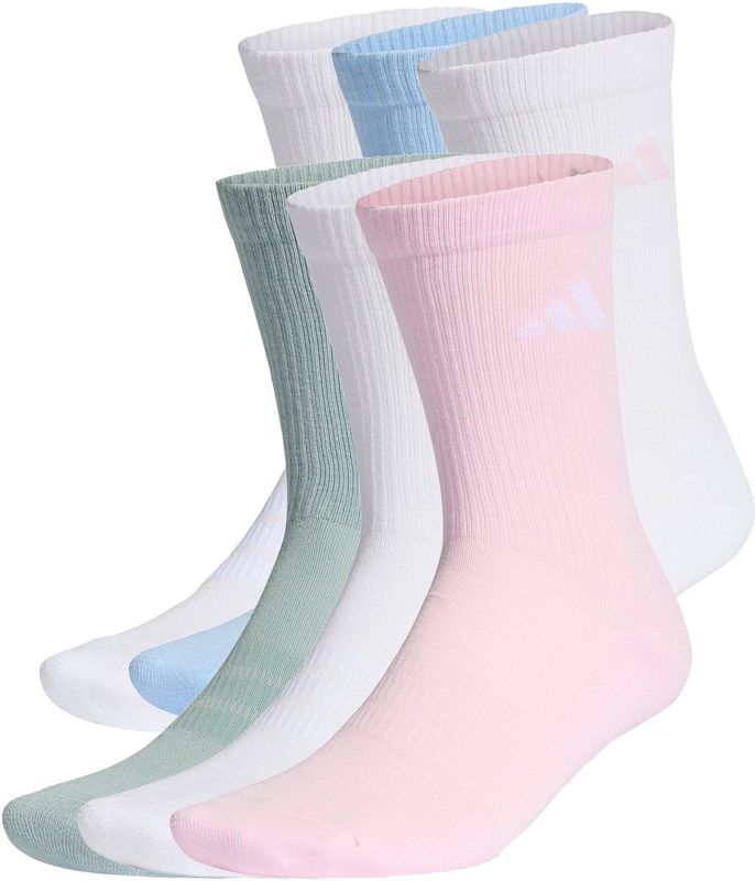 adidas Performance CUSHIONED SOKKEN 6 PAIR PACK - Unisex - Wit