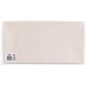 Nellie Snellen - slimline enveloppen wit - 5x envelop voor slimlinekaart - landscape - langgerekt - 110x220mm Gebroken Wit