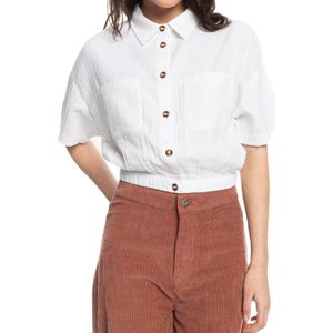 Roxy Coastal Palm Blouse - Snow White