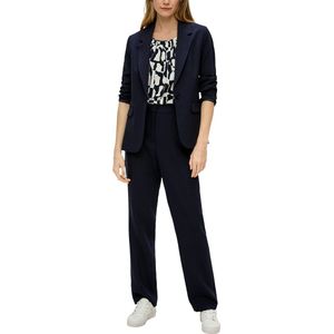 S.Oliver BLACK LABEL Blousetop met Grafische Print Zwart/Wit