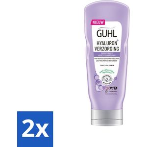 2 x Guhl - Conditioner - Hyaluron+ Verzorging - 200 ml - Hydraterende Conditioner - Hyaluron Conditioner - Droog Haar - Haarverzorging - Conditioner Voor Droog Haar